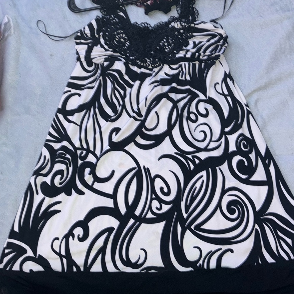 Black and white dress